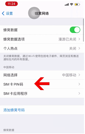 金昌苹果14维修网分享如何给iPhone14的SIM卡设置密码 