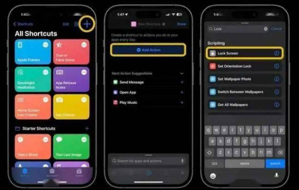 金昌苹果14锁屏维修店分享iPhone14升级iOS16.4后如何创建锁屏快捷方式 
