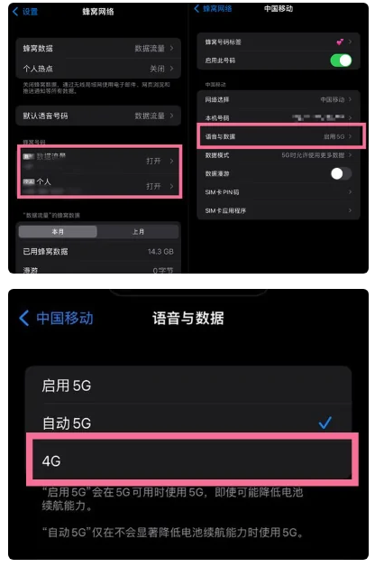 金昌苹果手机维修分享iPhone14如何切换4G/5G? iPhone14 5G网络切换方法 