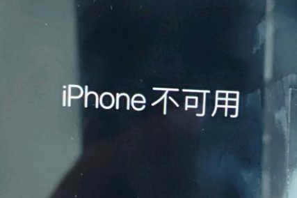 金昌苹果服务网点分享锁屏界面显示“iPhone 不可用”如何解决 