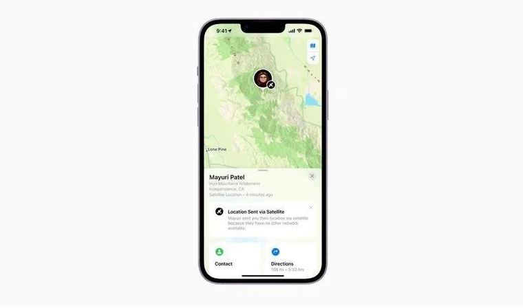 金昌苹果14维修分享iPhone14系列中 FindMy功能通过卫星分享位置方法教程 